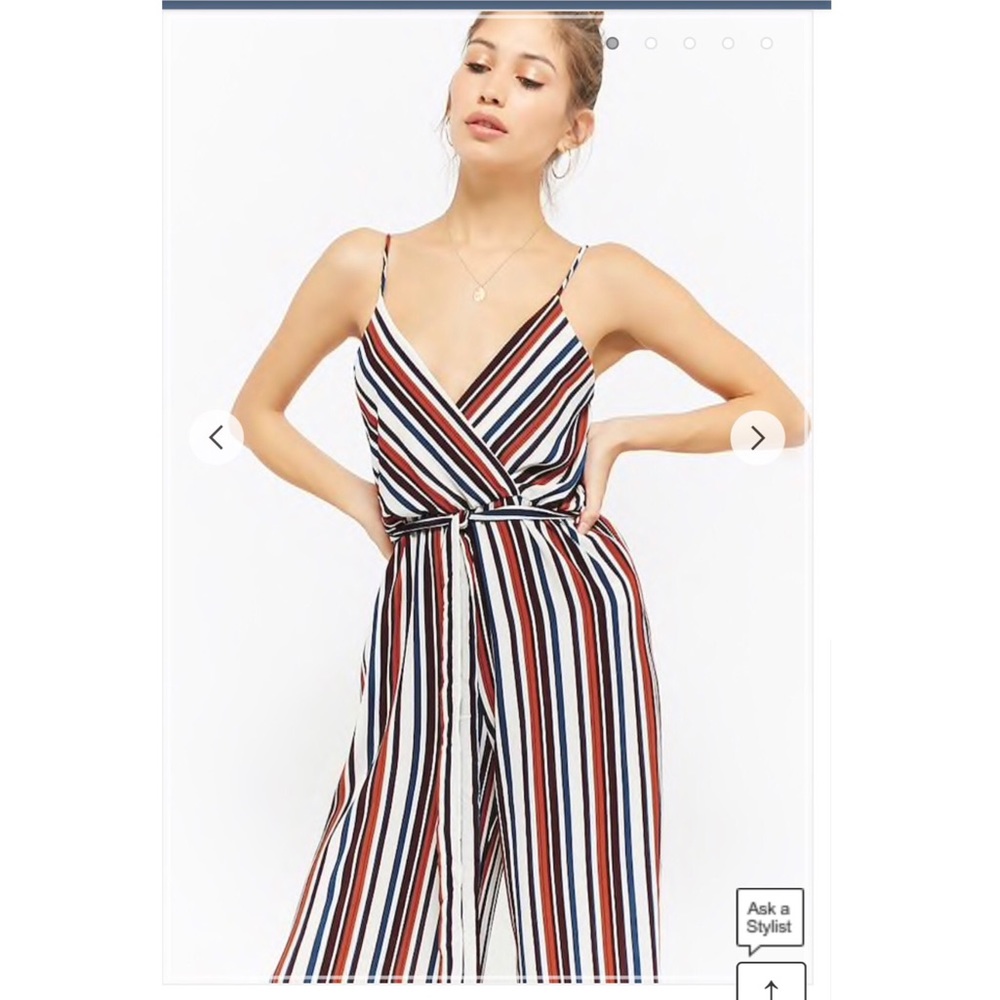 Striped jumpsuit